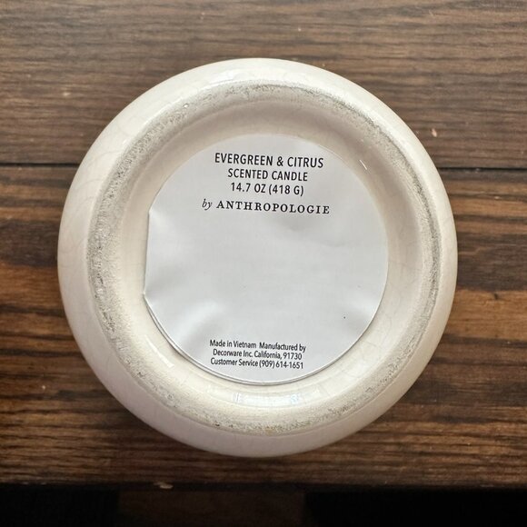 Anthropologie Frosted Bottle Brush Tree Candle - Picture 5 of 11